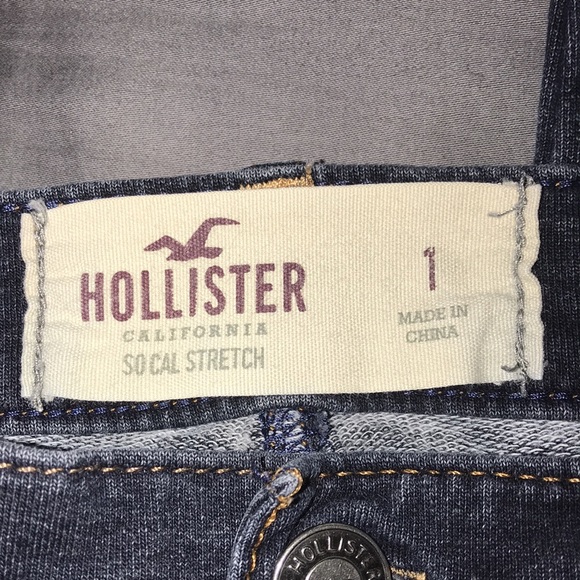 * SOLD *πHOLLISTER DARK WASH JEGGINGS SIZE 1 JUNIORSπ - Picture 5 of 12
